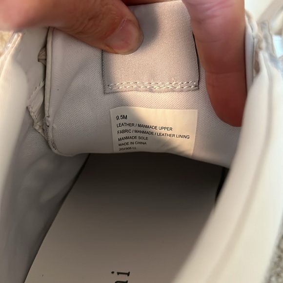 Gianni Bini Emmitt leather Suede silver glitter high top shoe white black 10 9.5 - Picture 5 of 8